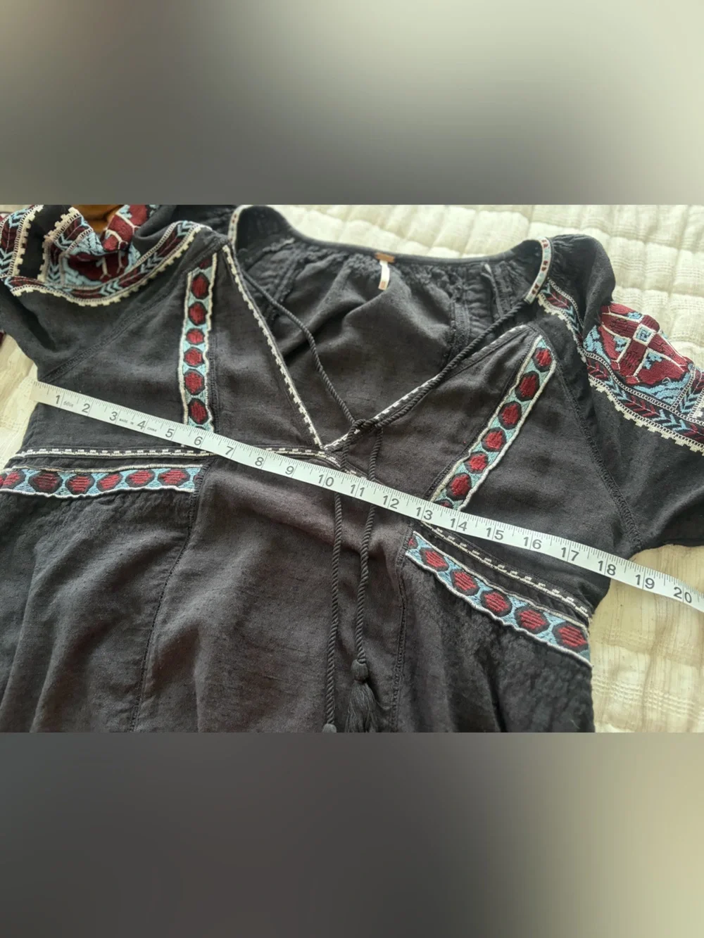 Free People All My Life Embroidered Tunic Dress